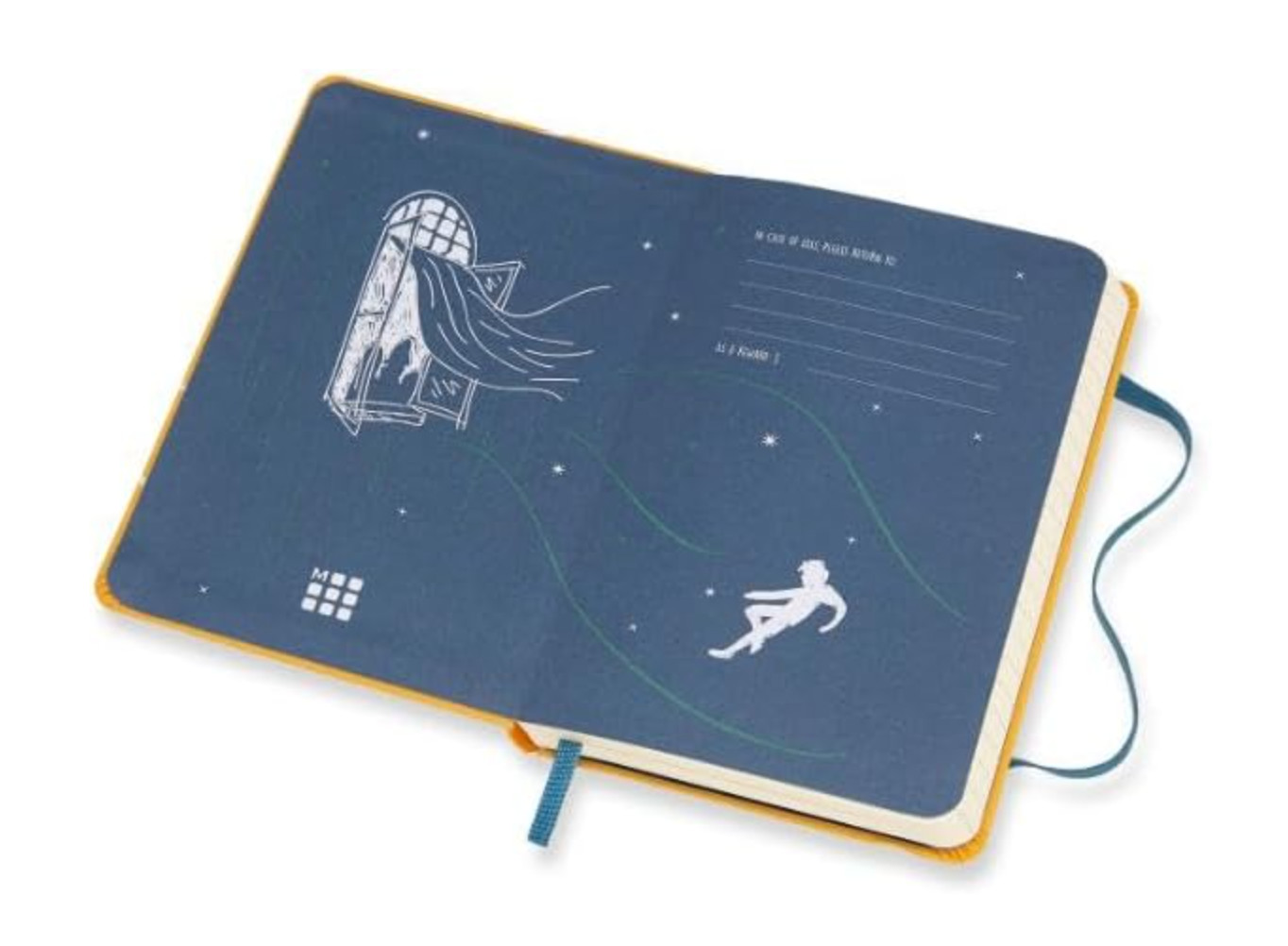 Moleskine Peter Pan Limited Edition Notebook, Ruled Notebook Size 9x14cm