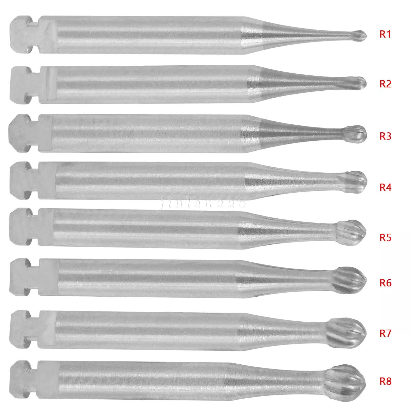 Dental Round Carbide Bur for Slow Speed Latch Type Handpiece RA 1# – 8# Burs VIP