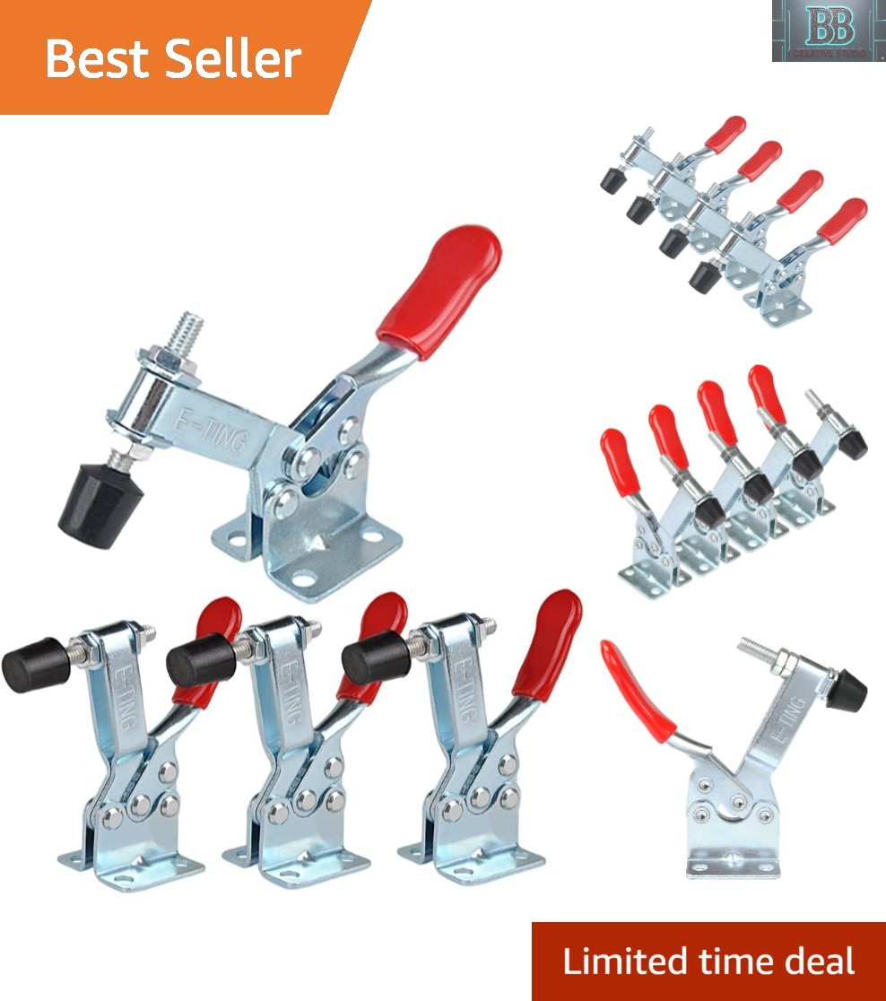 4-Pack 201B Quick Release Toggle Clamps – 198Lbs Antislip Grip for Woodworking