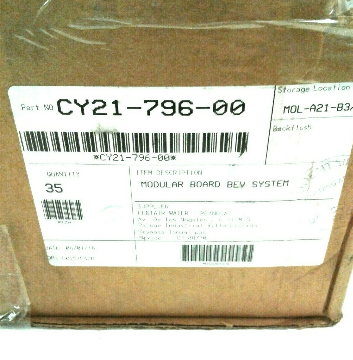 Modular Board Beverage Systems CY21-796-00 35 Segments