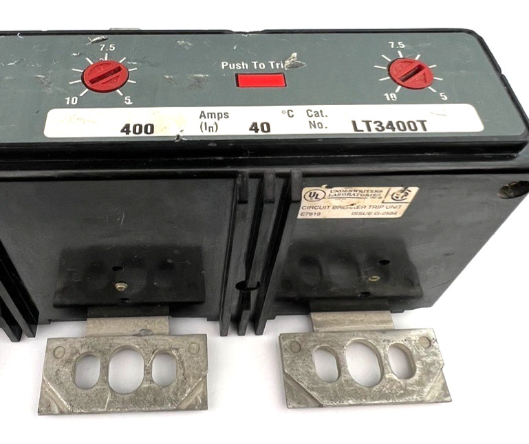 Cutler-Hammer LT3400T Thermal Magnetic Trip Unit Plug-In Mount 400A 600V 3P