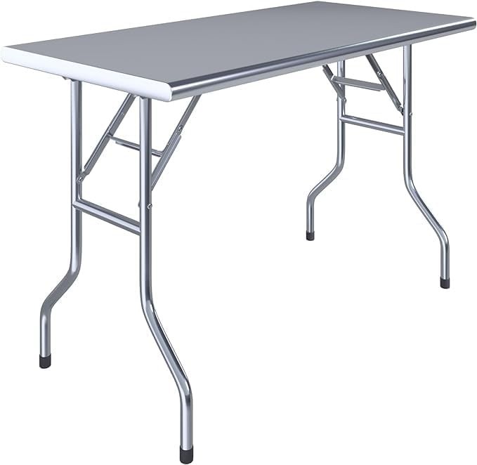 Premium Quality Stainless Steel Open Base Folding Utility Table – Folding Table