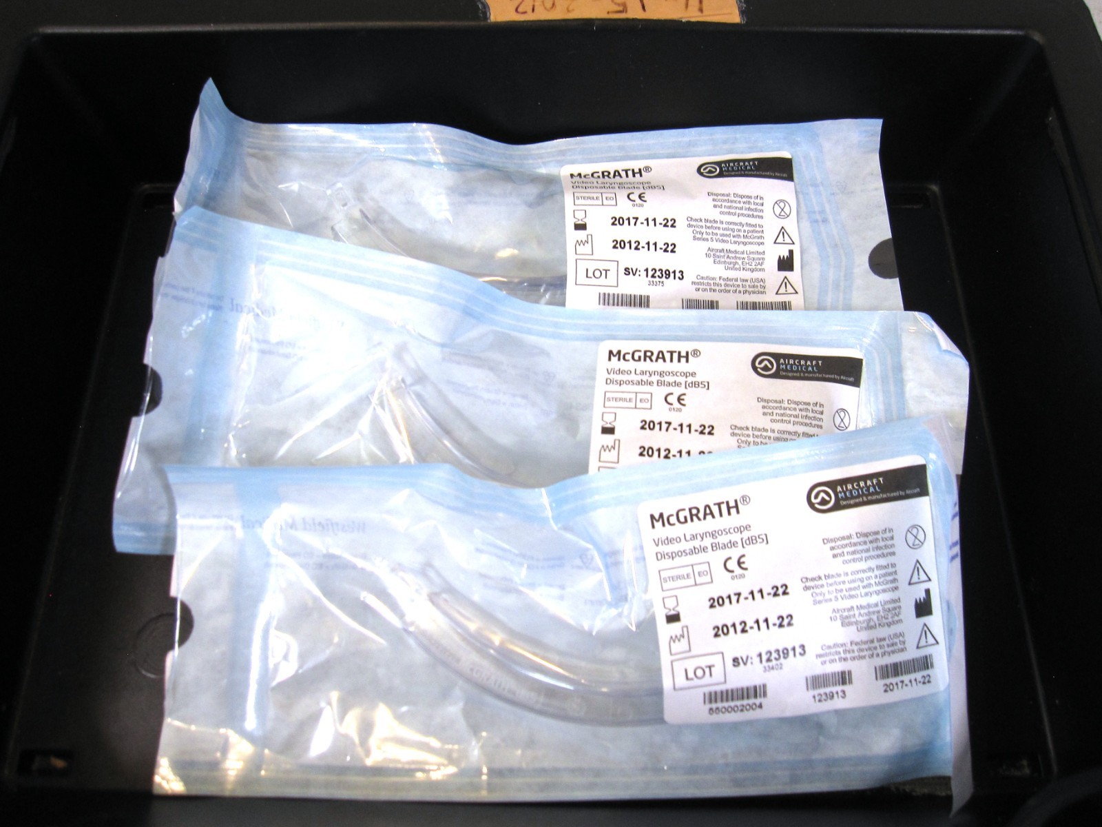 Aircraft Medical McGrath Series 5 Handheld Video w/Blades, Case 500-000-000