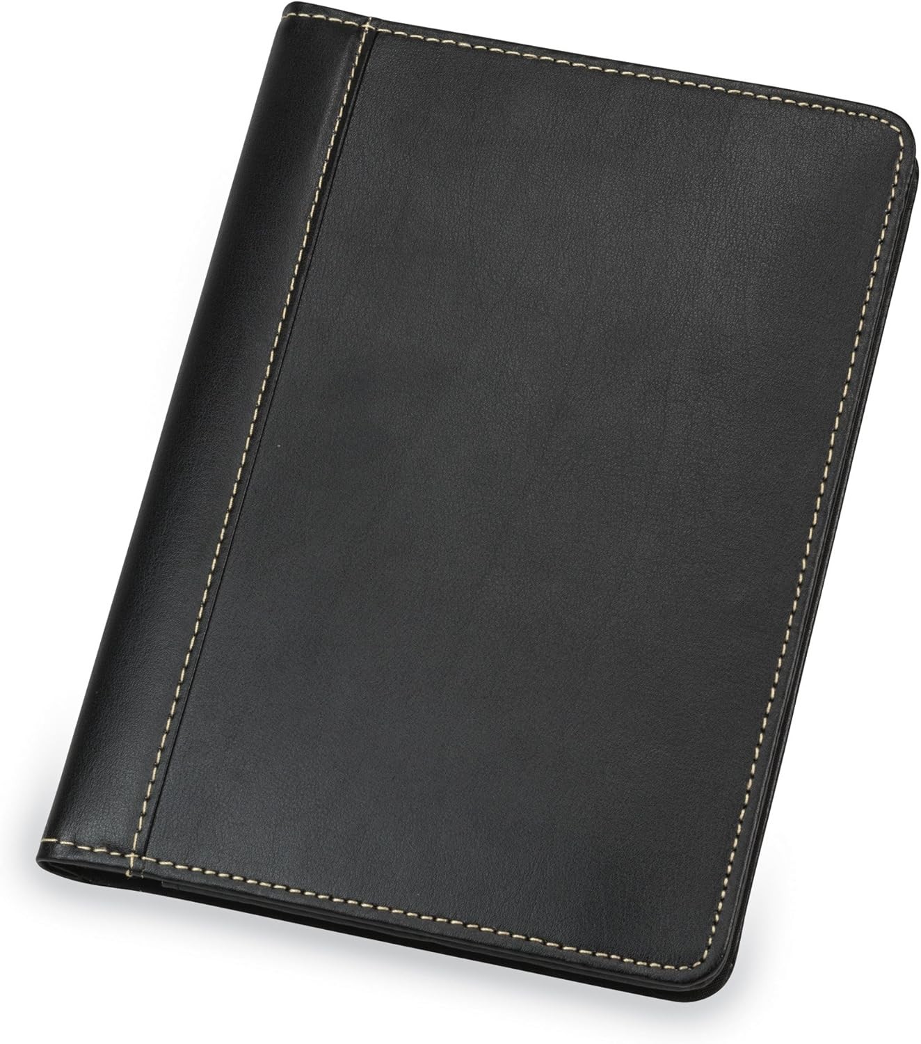 Leather Portfolio, Mini Size Business Interview Professional Padfolio – Black