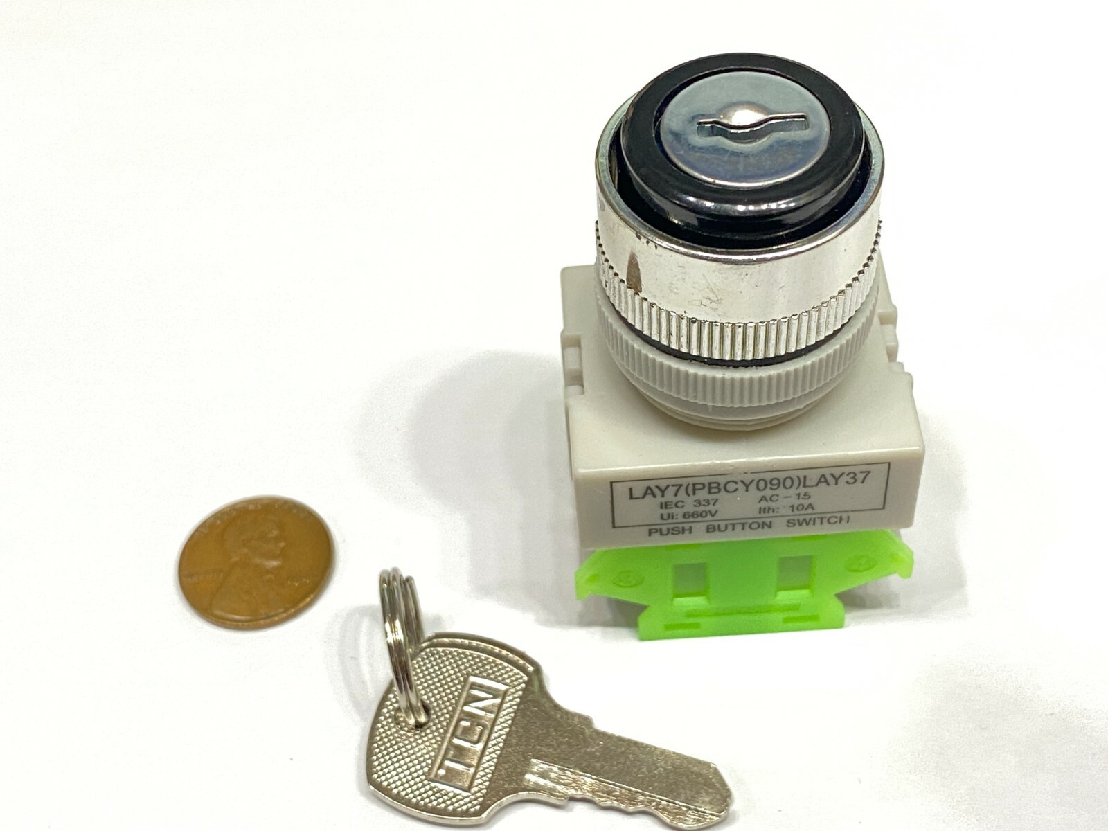 Normally closed open 3 Position Key Operated 2 Keys 22mm Mount LAY37-20Y/31 A6