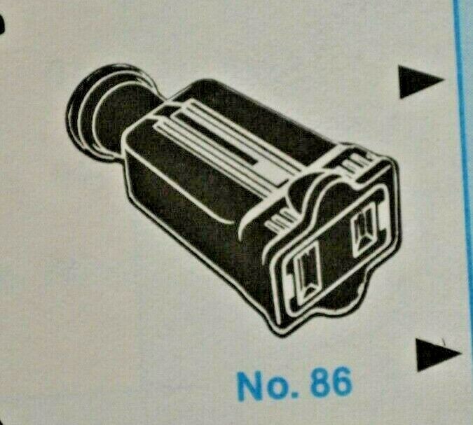 2-PK Female IVORY FLAT RUBBER CORD CONNECTOR 2P 2W 15A 125V Plug 1-15R NEW 86