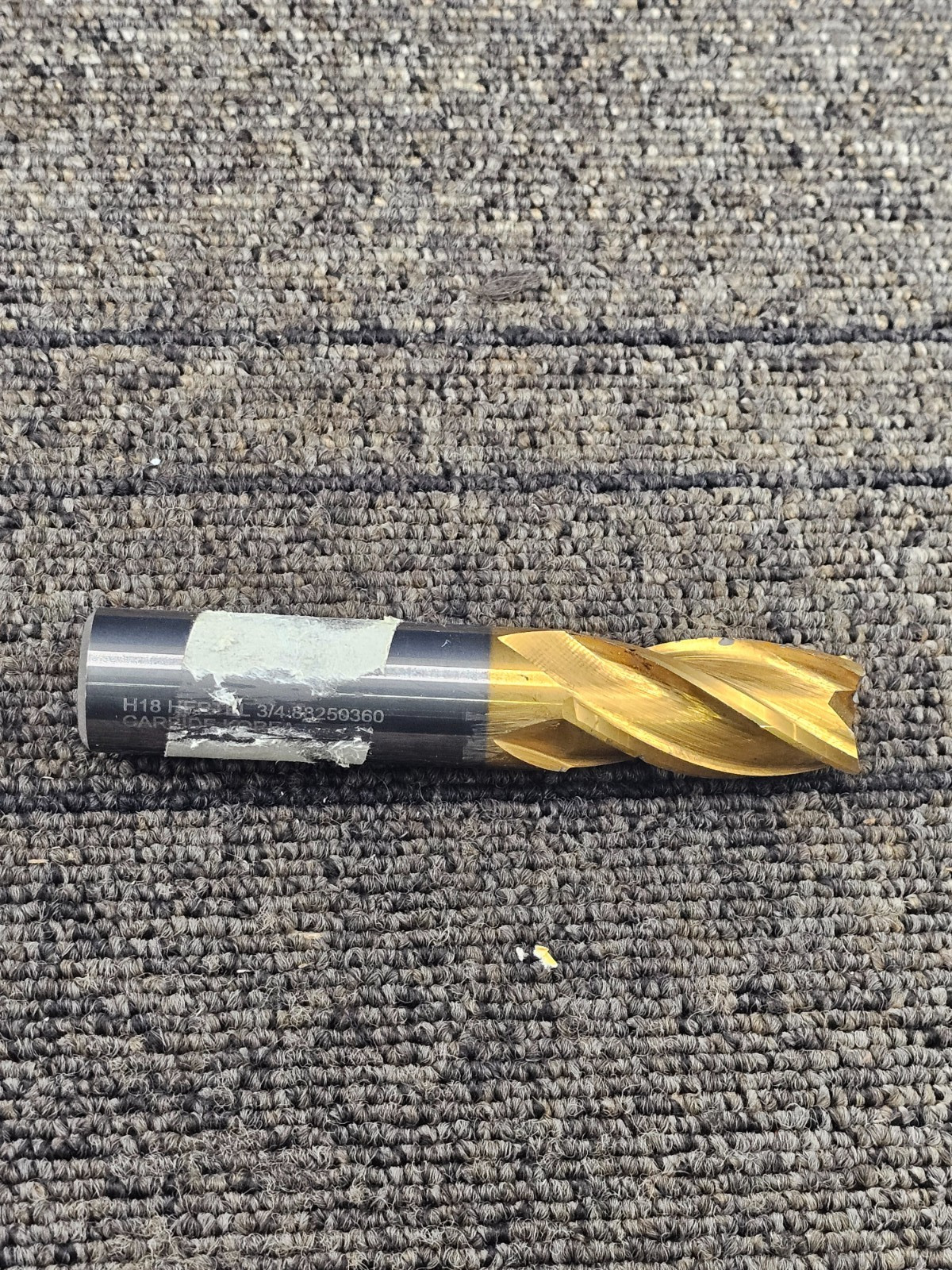 Hertel 88250360: 4-Flute Solid Carbide Square End Mill 3/4″ Shank & Cutting Dia