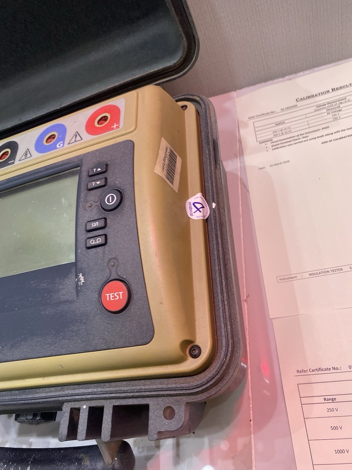 Megger MIT1020/2 10KV Insulation Tester (Calibration 03-2026 To 03-2027)
