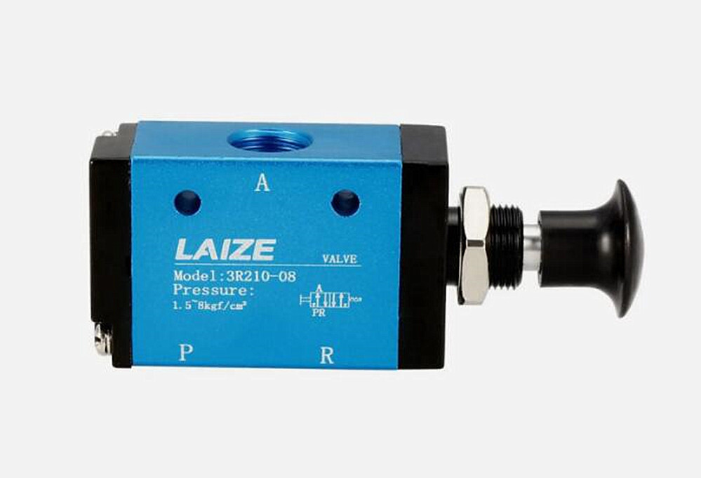 1x Manual Hand Pull Push Solenoid Valve 2 Position 3 Way Pneumatic G 1/4″ Thread