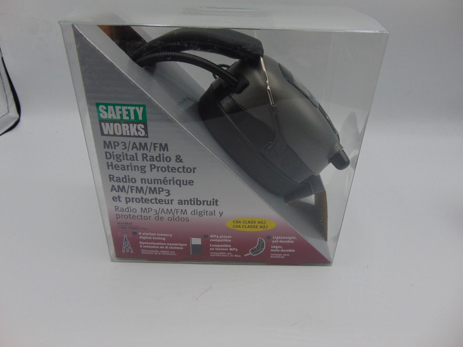 Safety Works Hearing Protector Headphones Digital Radio MP3/AM/FM #10121816 New