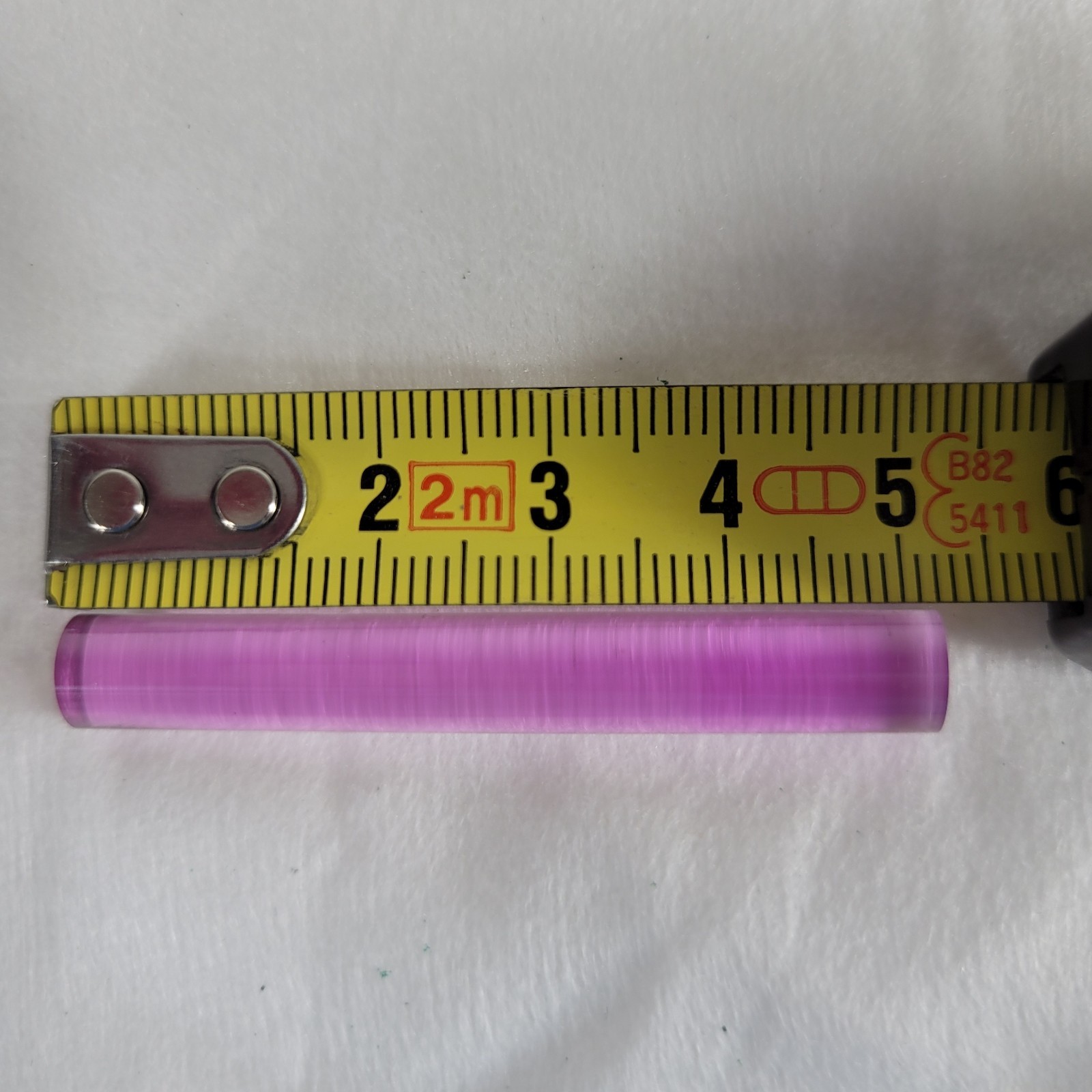 Linde Ruby Laser Rod Optical Maser Crystal 6mm x 52mm Coated Damaged