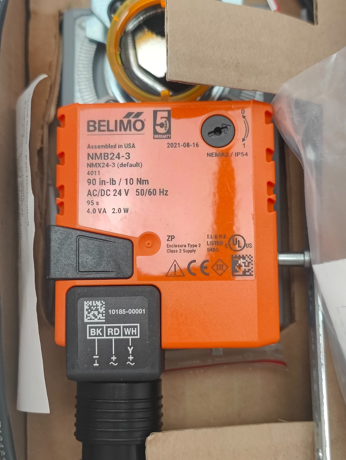 NEW Belimo Direct Coupled Damper Actuator NMB24-3