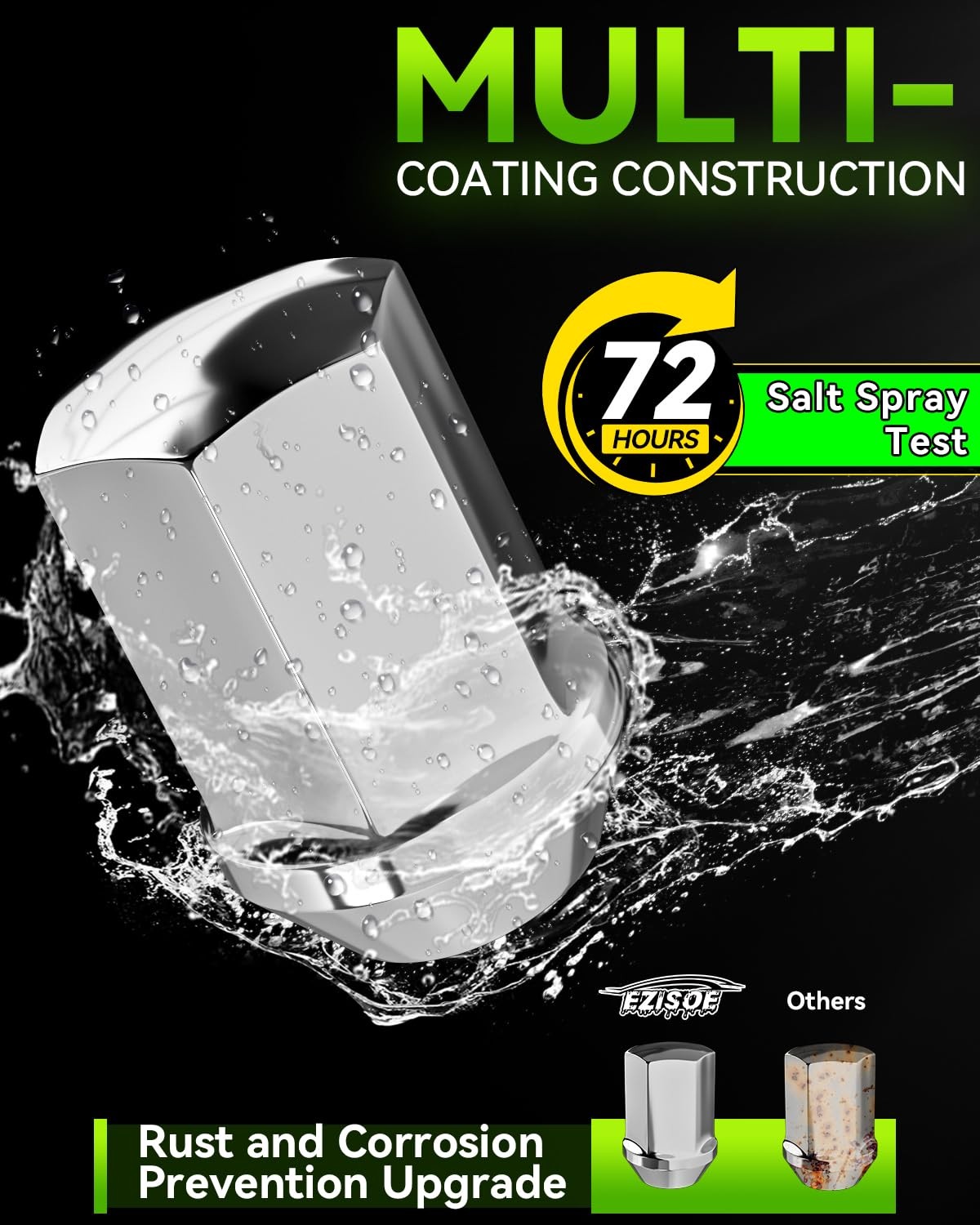20 PCS M14x1.5 Pitch Studs Wheel Lug Nuts 1.5 inch Height OEM Factory Style Acor