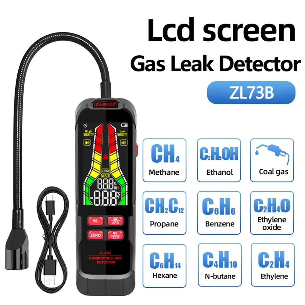 ZL73B Gas Leak Tester Combustible Natural Detector Gas Propane Leakage Portable