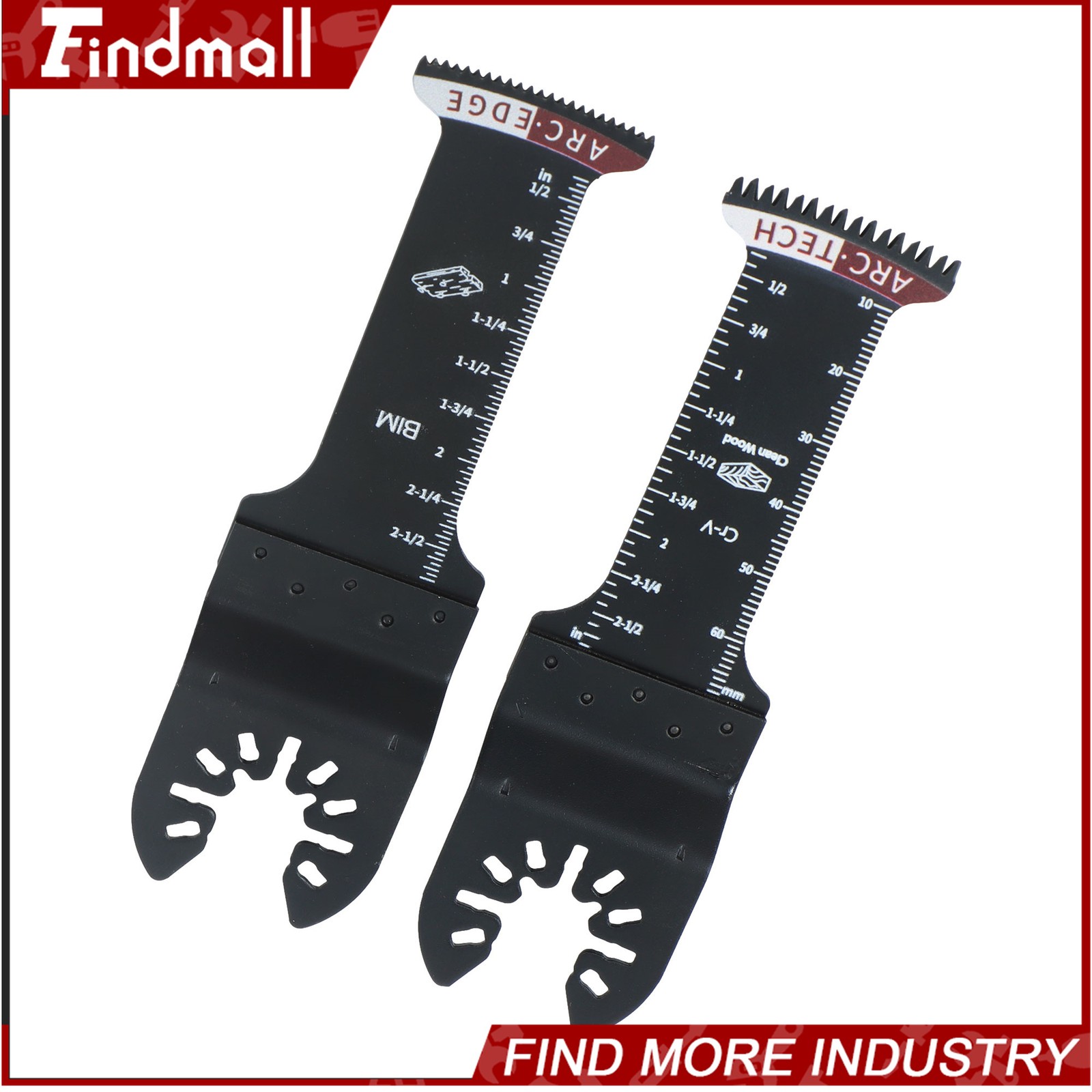 Findmall 10Pcs Extra Long Multitool Blades Japanese Tooth Oscillating Saw Blades