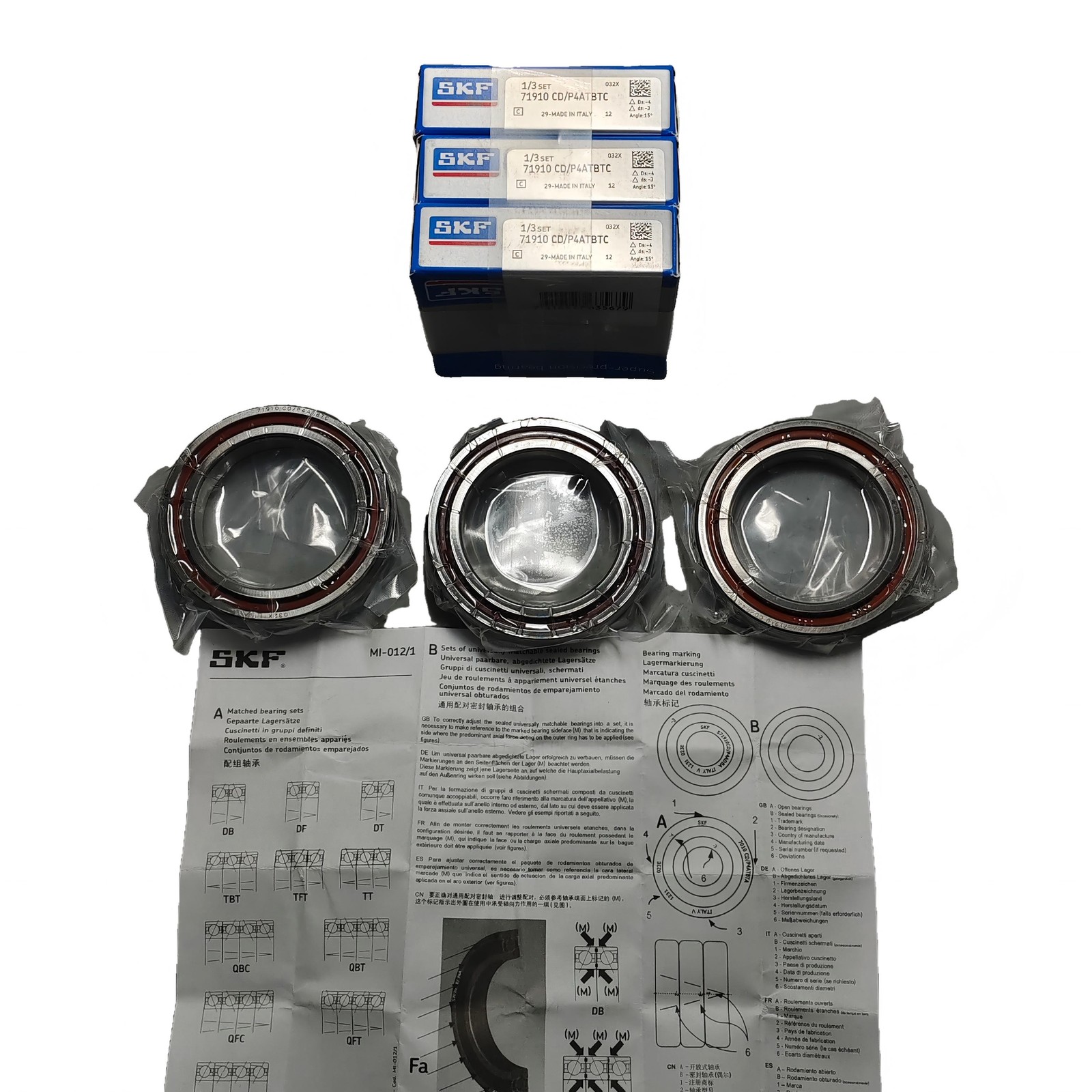 SKF 71910 CD/P4ATBTC SUPER PRECISION BEARINGS / TIMKEN / FAFNIR 2MM9310WI TUH US