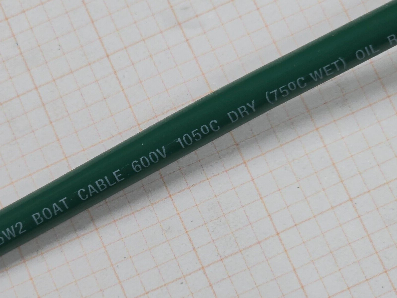 Ancor #8awg Marine Grade Tinned Copper Boat Cable BC-5W2 UL-1426 Green /25ft