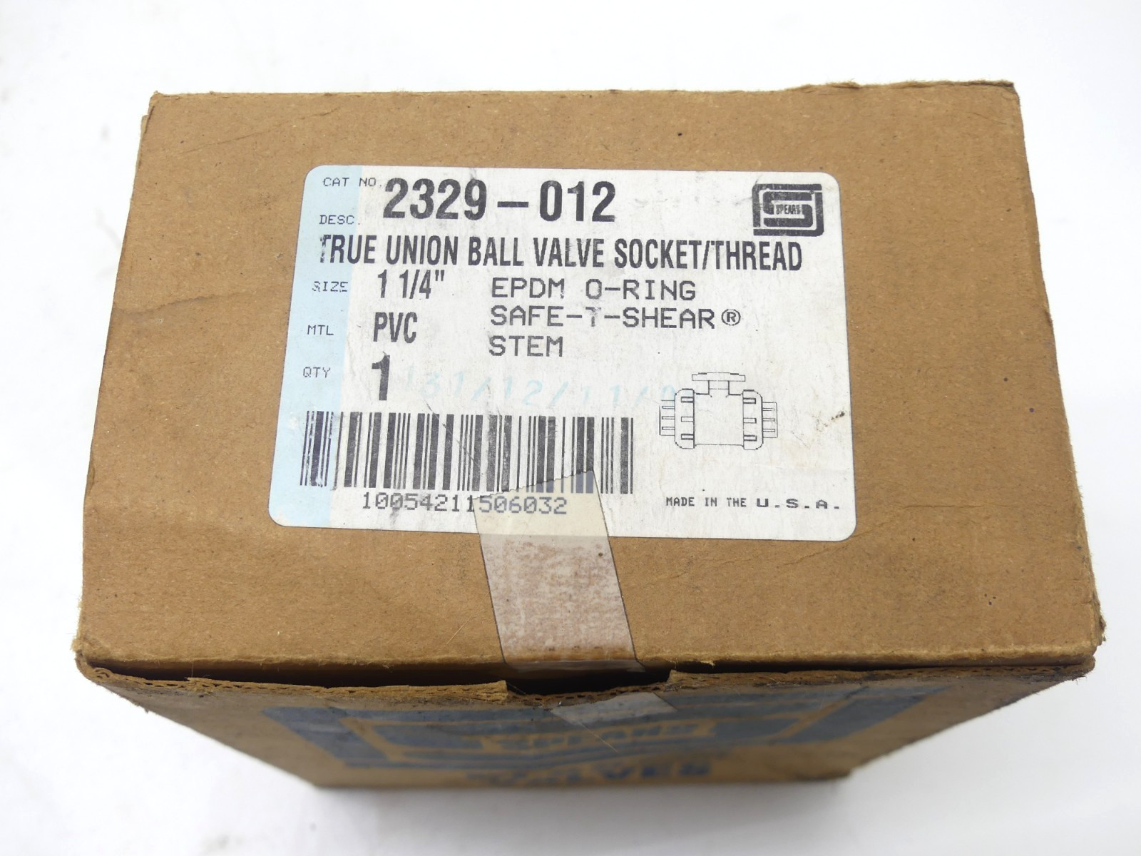 Spears 2329-012 True Union Ball Valve 1-1/4″