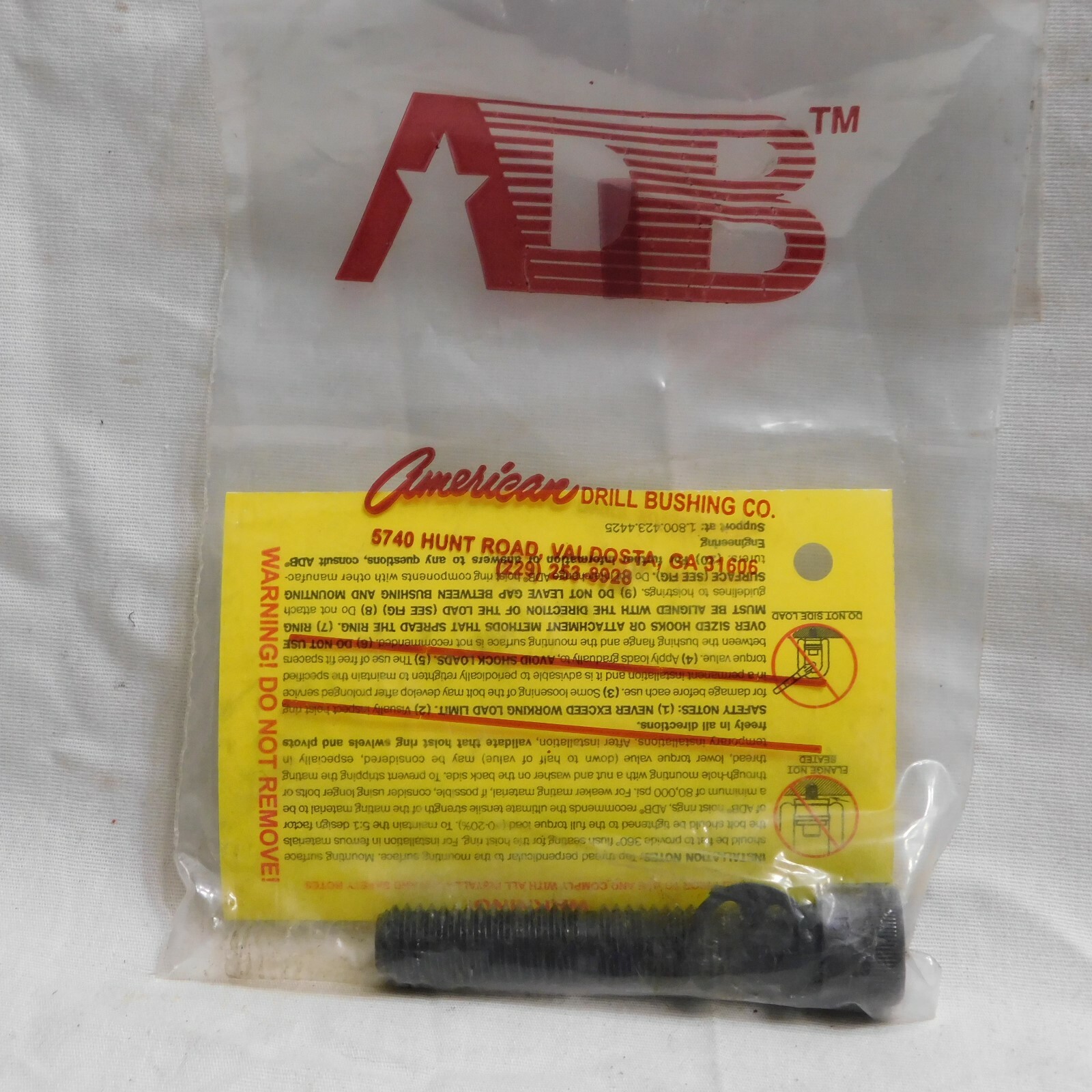 American Drill Bushing HR Screws 2,500 lbs Thread Size 1/2-13 28 ft-lbs
