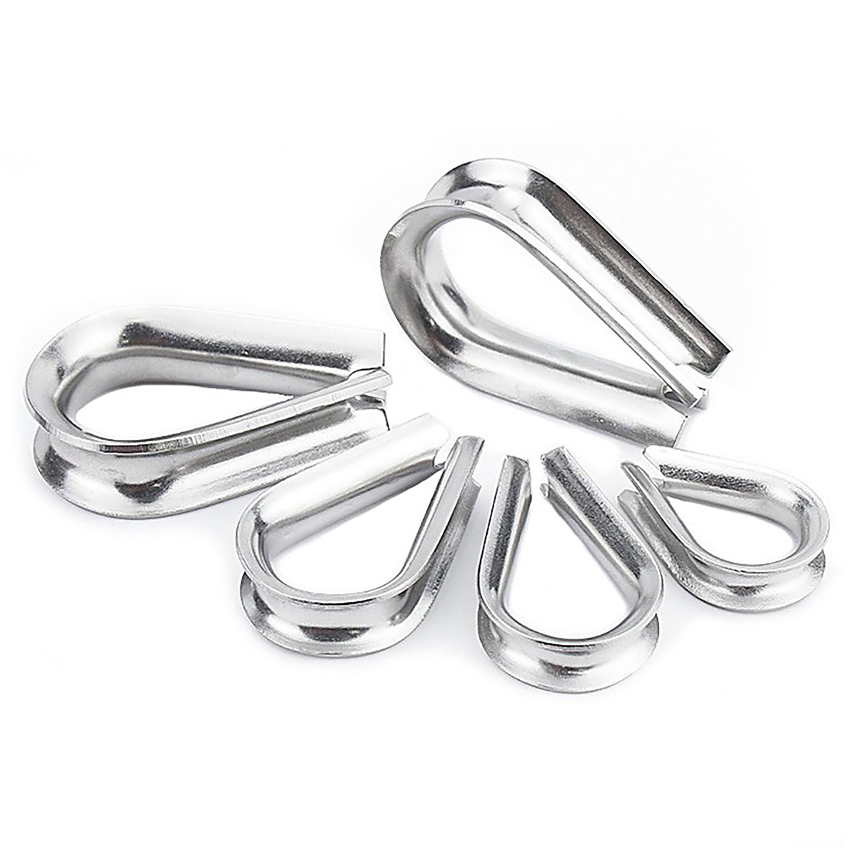 Thimble Thimbles Wire Cable Rope Stainless Steel Cable Clips Clamps Marine Grade