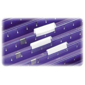Pack of 100 White Office Product Plastic Tabs 2 Inch Wide Labels for Folders