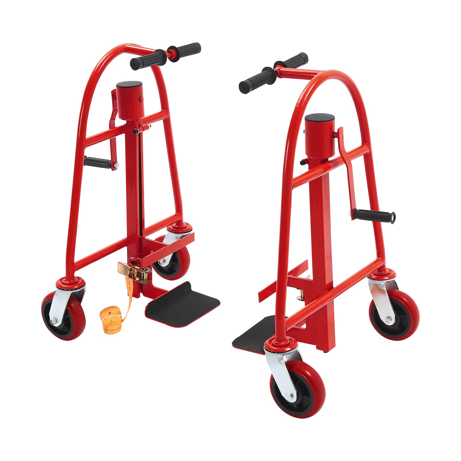 1300lbs Funiture Handling Tool Dolly Heavy Duty Manual Furniture Mover 12″ Lift