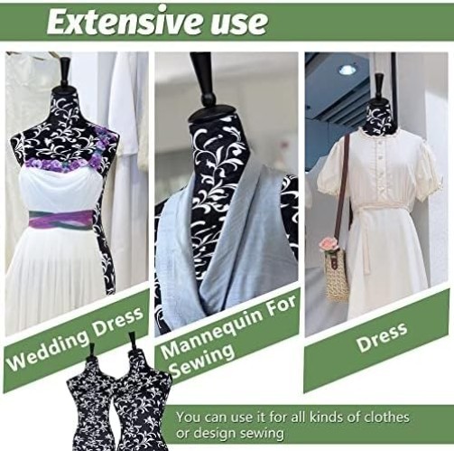 Display Mannequin Torso – Fiberglass, Adjustable Height, Flannelette Cover