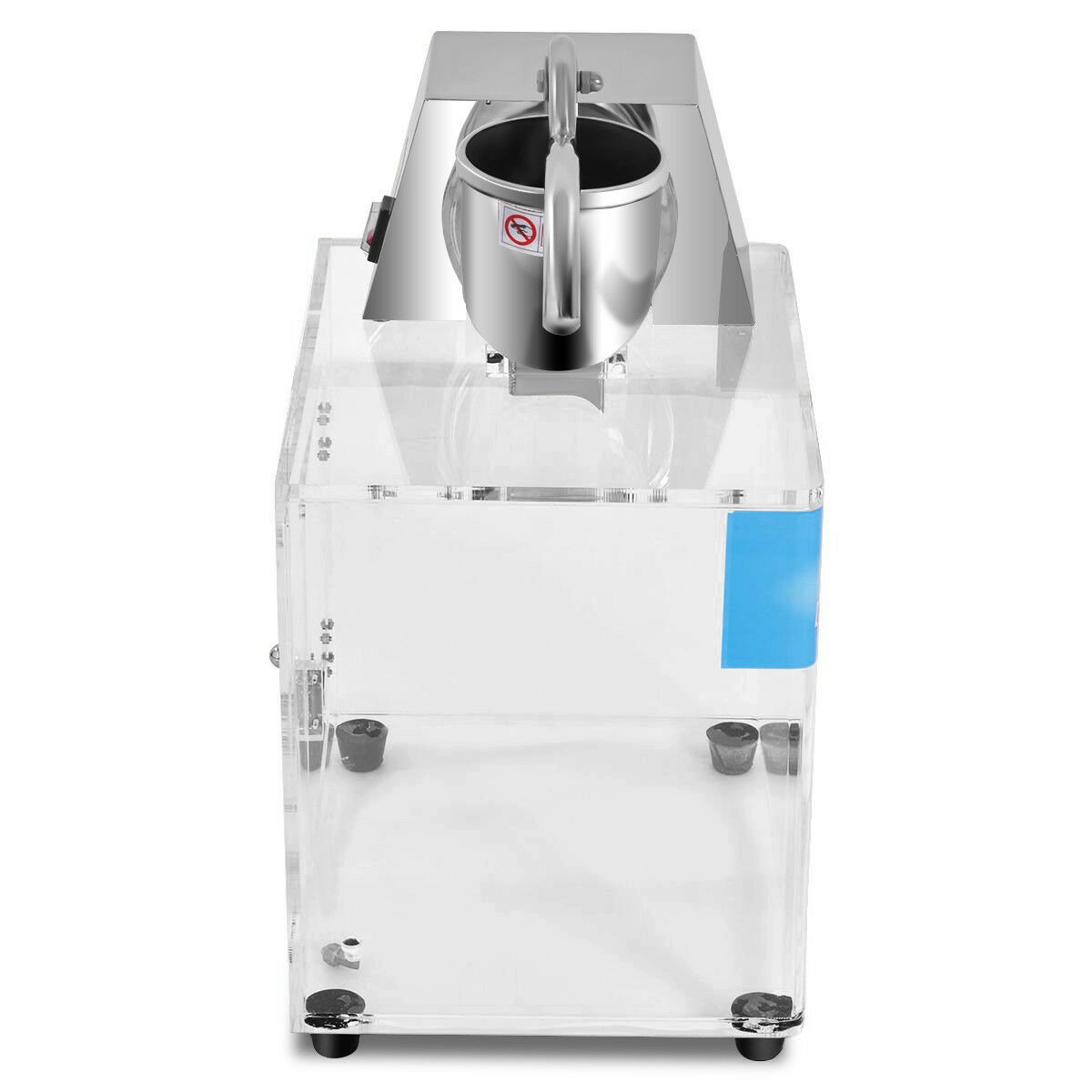Electric Snow Cone Machine Ice Shaver Maker Shaving Crusher Dual Blades Silver