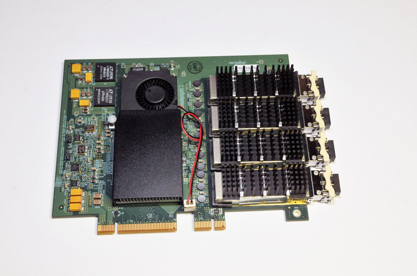 NetLogic 10G Ethernet Development Board DB-EVP-INTK-B1 with 4x 10G XFP