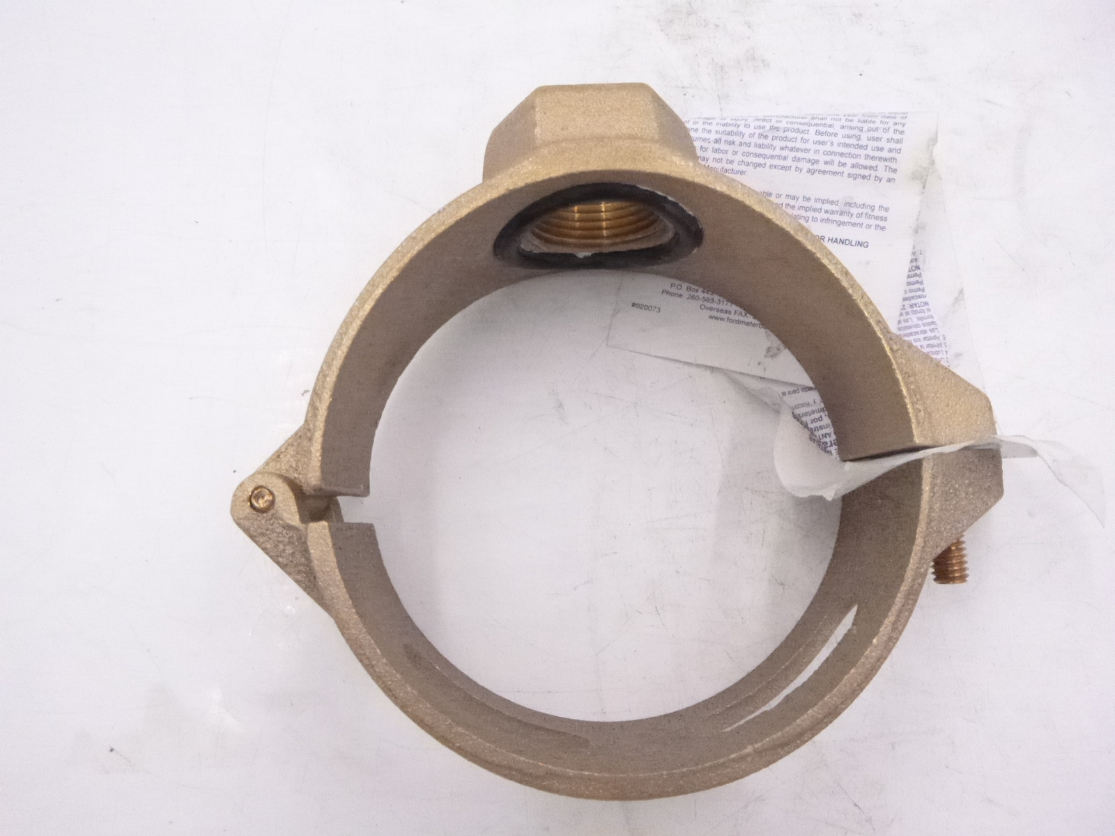 Ford Meter Box SB70-450-4 Single Strap Tapping Saddle Clamp 4-1/2″ x 1″