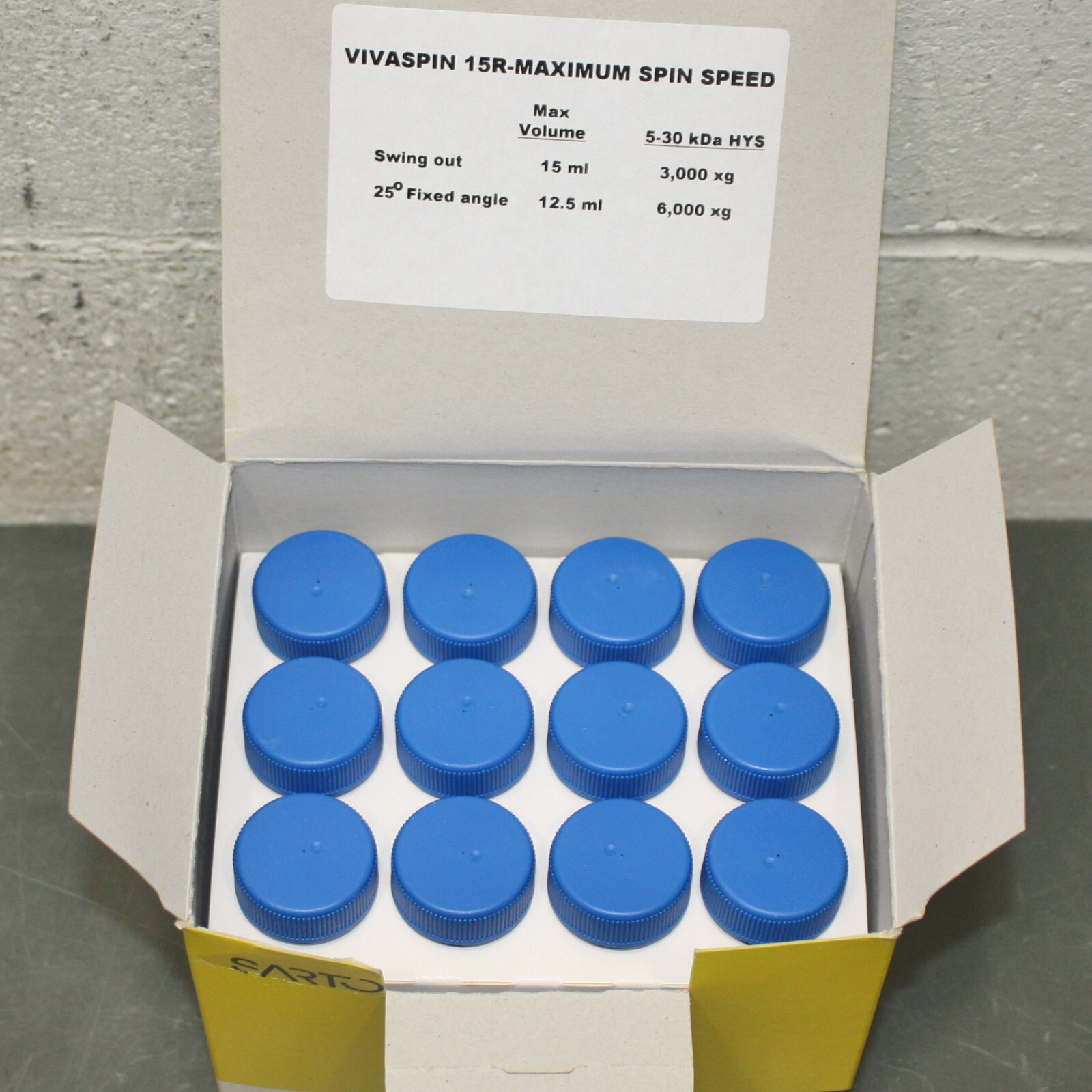 EXPIRED 07/2024 – (12) Sartorius Centrifugal Spin Filter VS15RH11, Vivaspin 15R