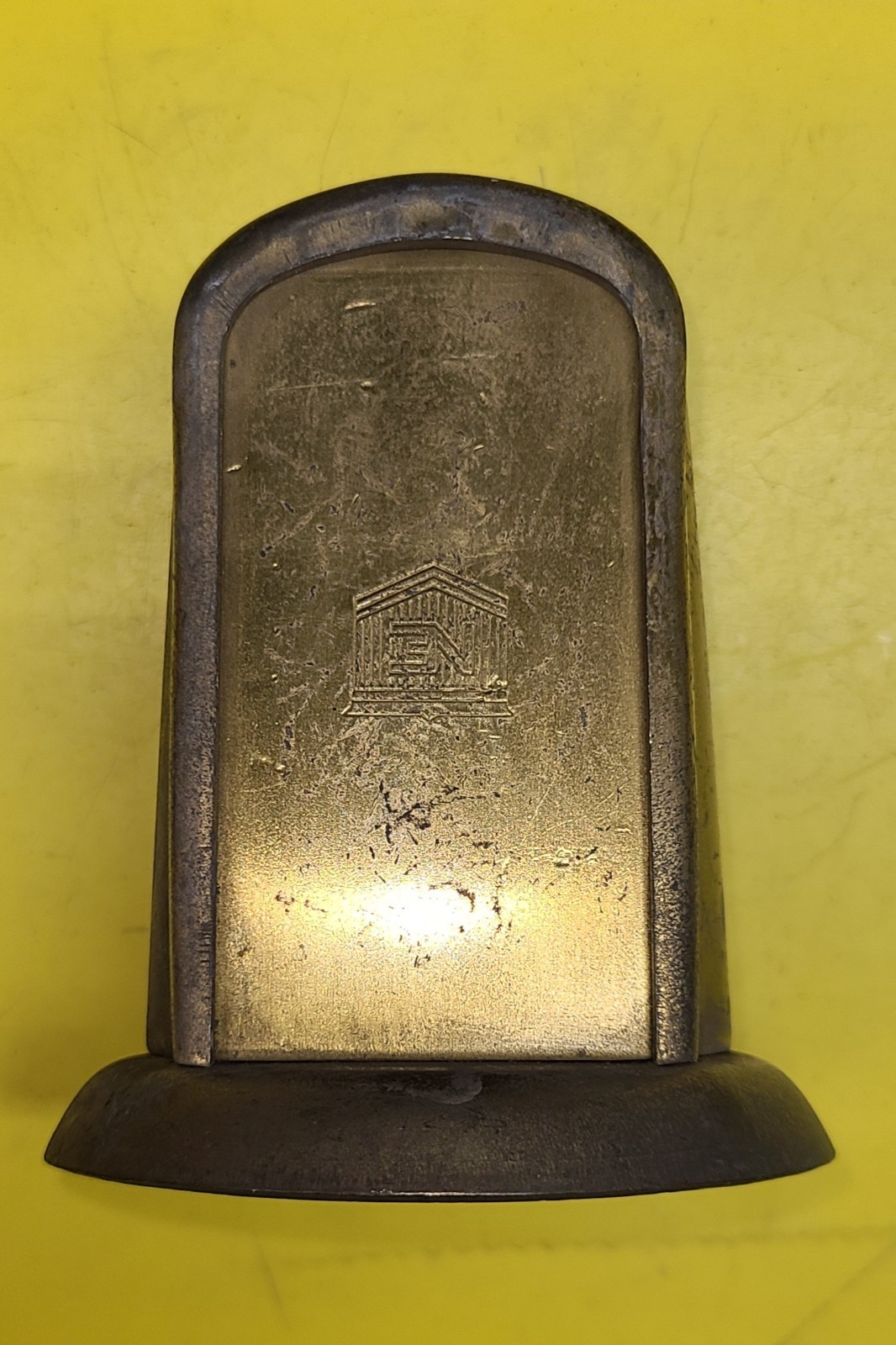 National Electric Electrical Outlet Box, Brass, Floor Mount, Tombstone