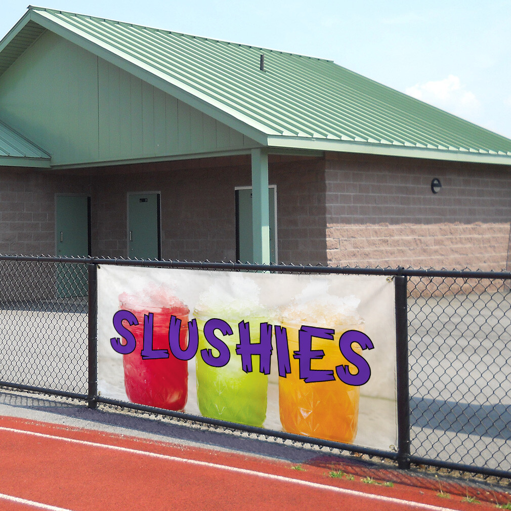 Vinyl Banner Multiple Sizes Slushies Outdoor Advertising Printing D Outdoor