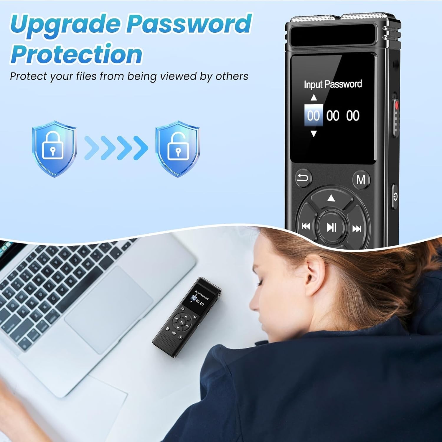 User-Friendly Voice Recorder with Long Battery Life