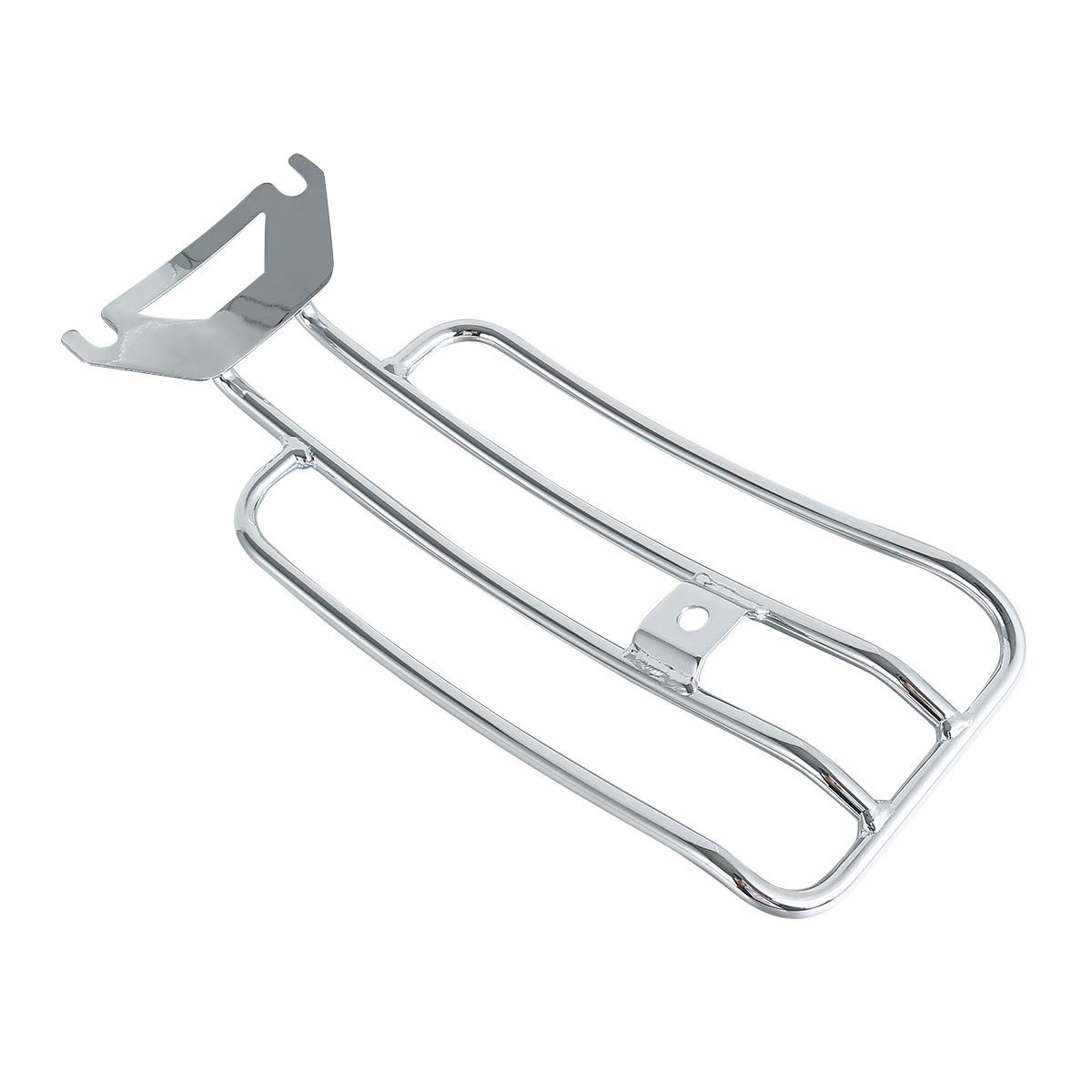 Chrome Solo Seat Luggage Rack For FLHTC Touring 1997-2024