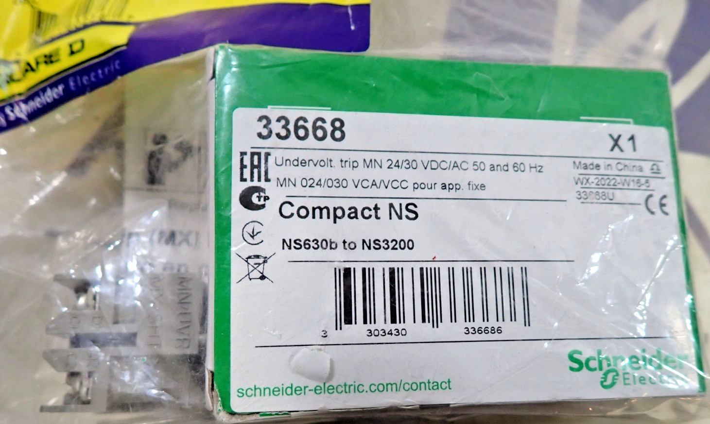NEW Square D S33668 Undervoltage Trip Powerpact M/P/R Compact NS 24-30V 33668