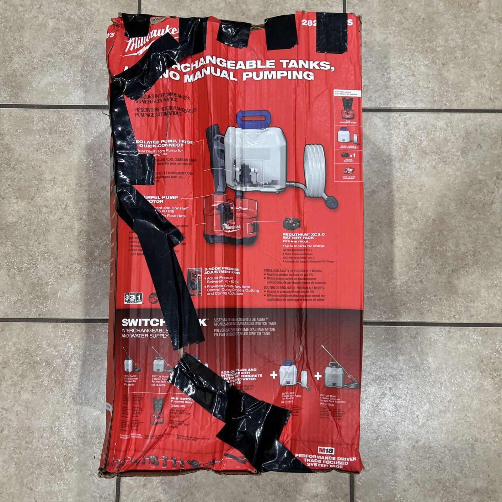 NEW Milwaukee 2820-21WS M18 4-Gallon Backpack Water Supply Kit Battery& Charger