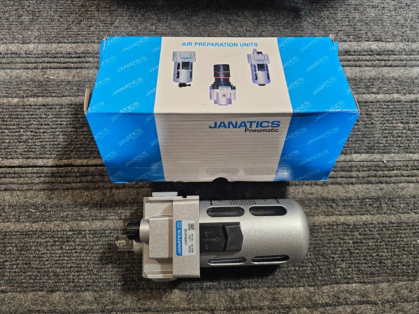 Janatics L1593 Compressed Air Lubricator L1593 1/2″ NPT, 152 Milliliter Capacity