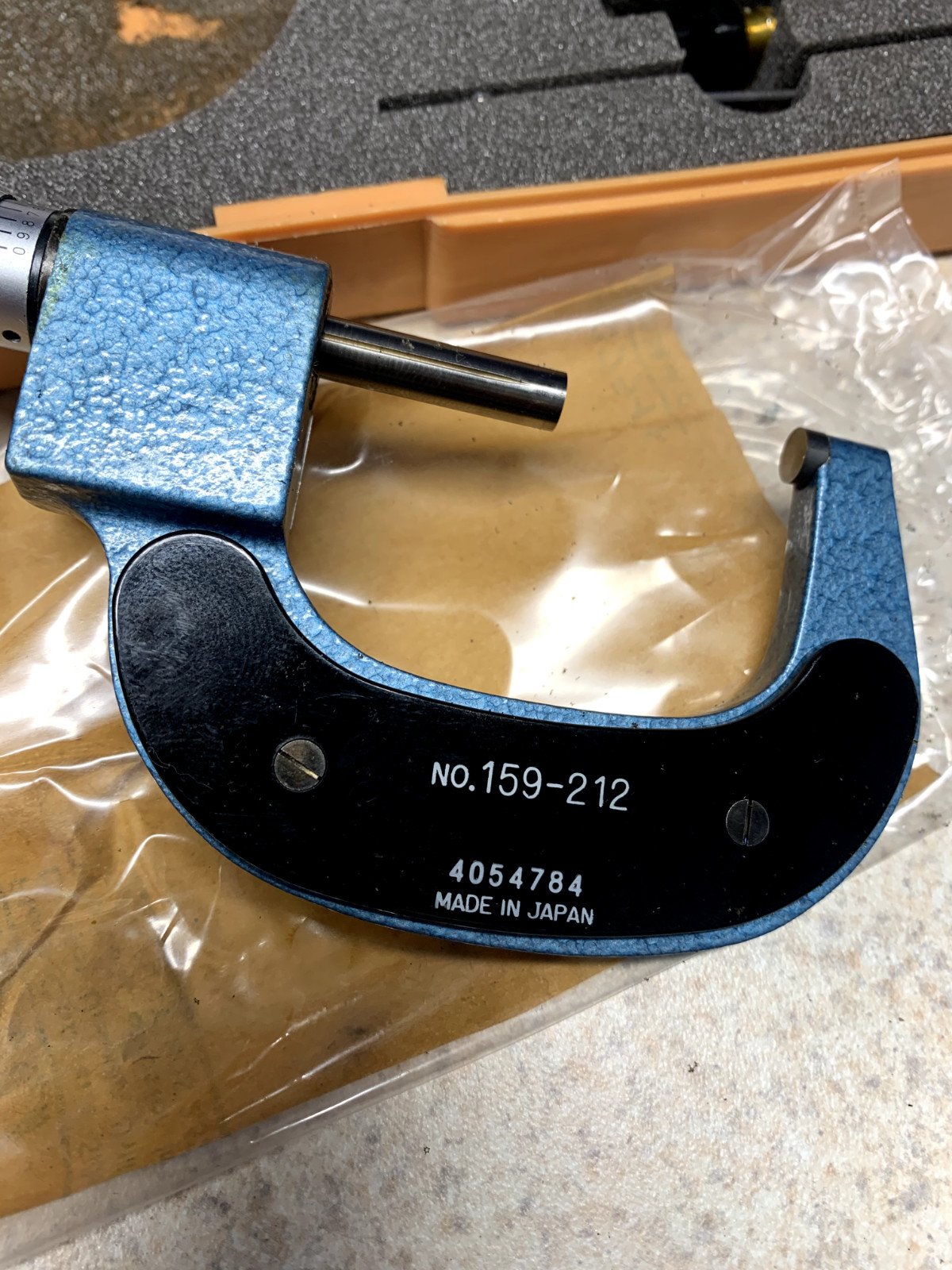 Machinist Tool Mitutoyo 1-2″ Digit Counter COMBIMIKE Micrometer (NOS) 159-212