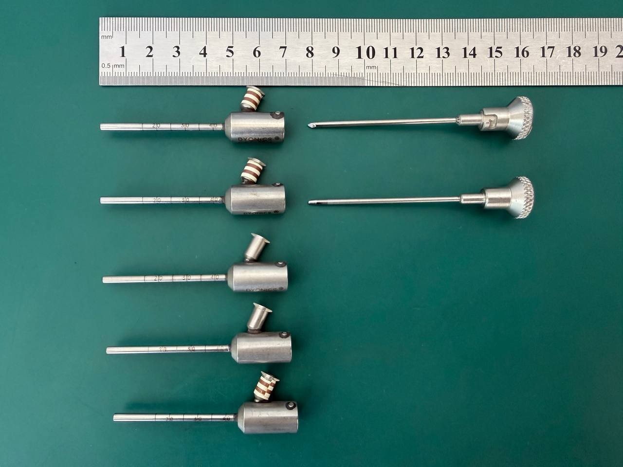 Dyonics 3214 Cannulas & Trocars, Small Joint 1.9mm Lot of 7 instruments