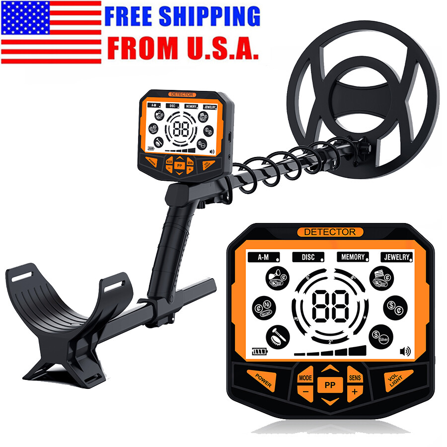 Pinpoint,High Sensitivity DISC Mode,10″Coil,LCD Backlight Display Metal Detector