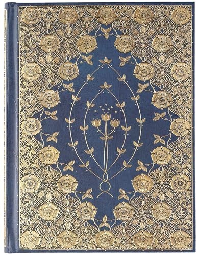 Hardcover Journal 6×8 Inch Gilt Edges Gold Foil Embossed Ribbon Bookmark Acid