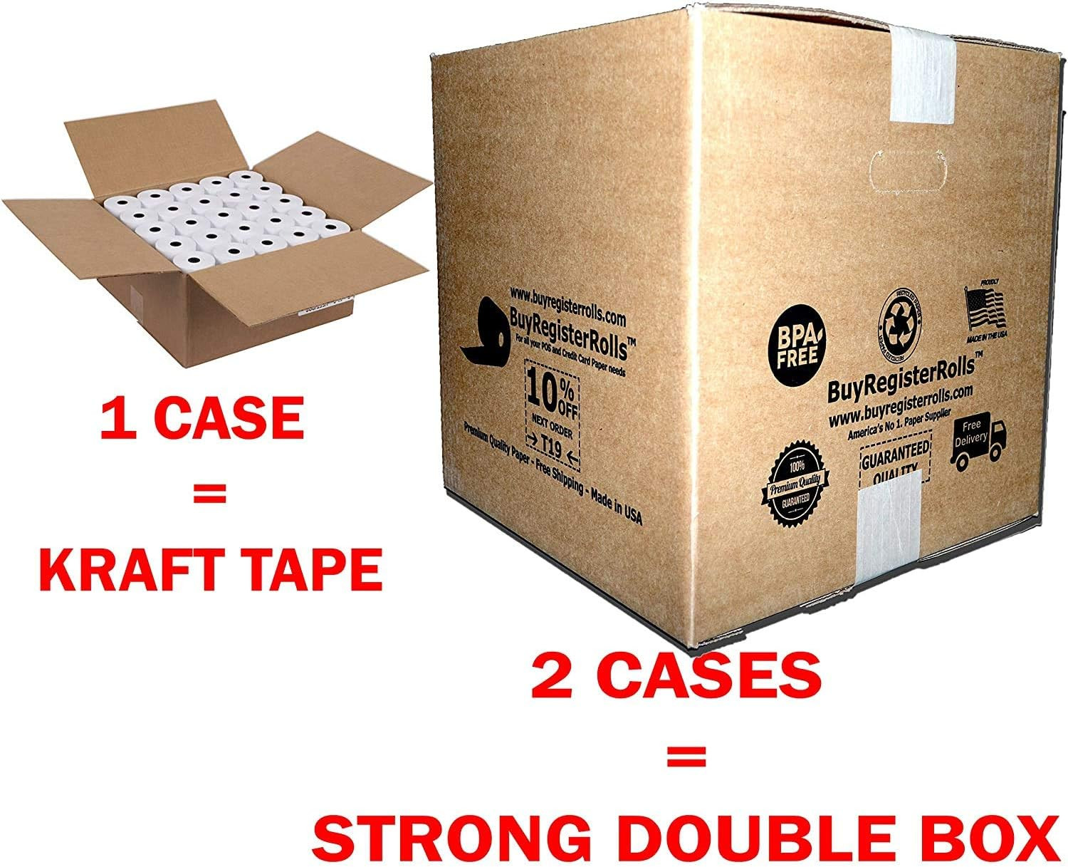 2 5/16″ X 400′ Thermal Receipt Paper Rolls (12 Rolls) for Dresser Wayne Gas Syst