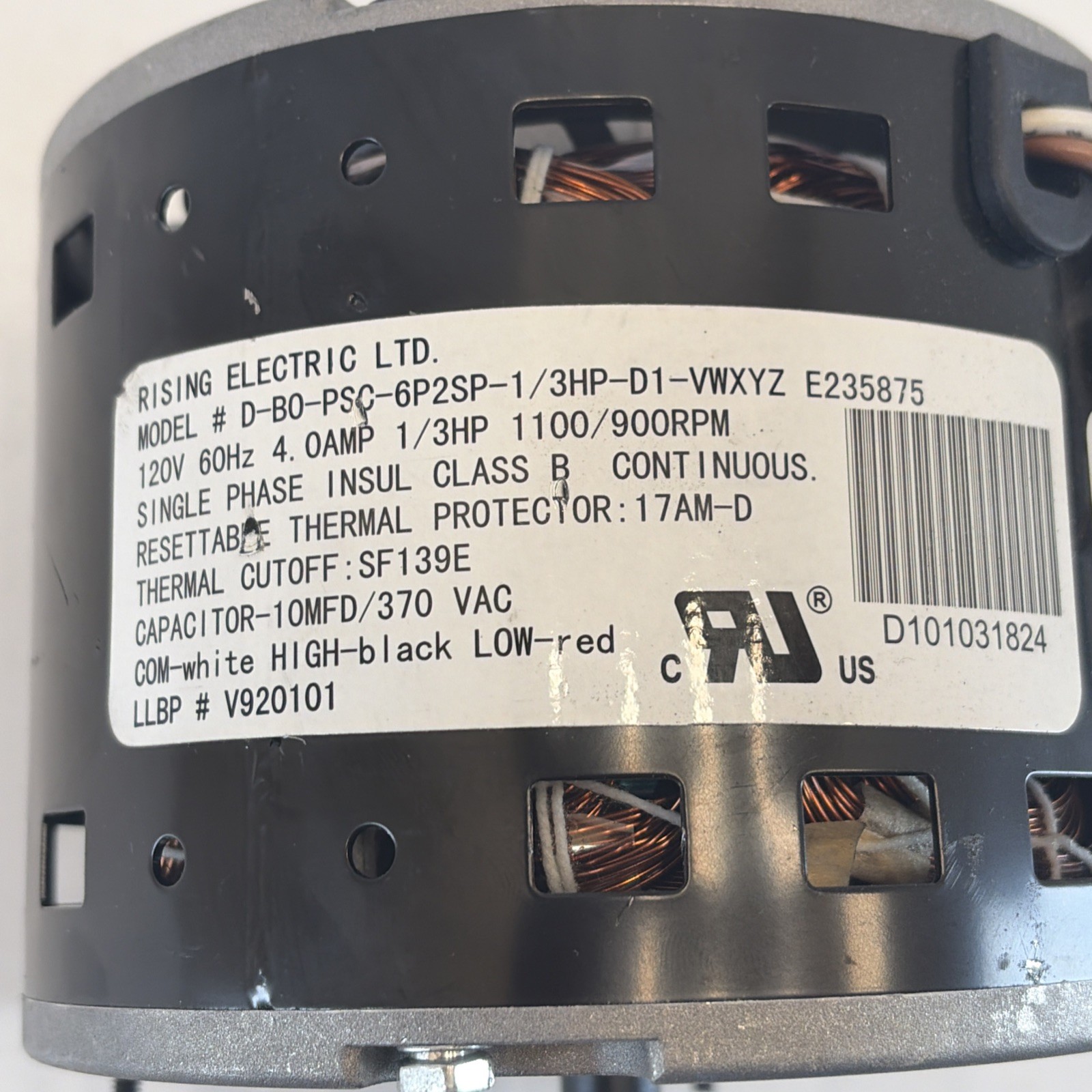 Master Flow Replacement Motor for 30 in. Belt Drive Whole House Fan MOTOR30BD