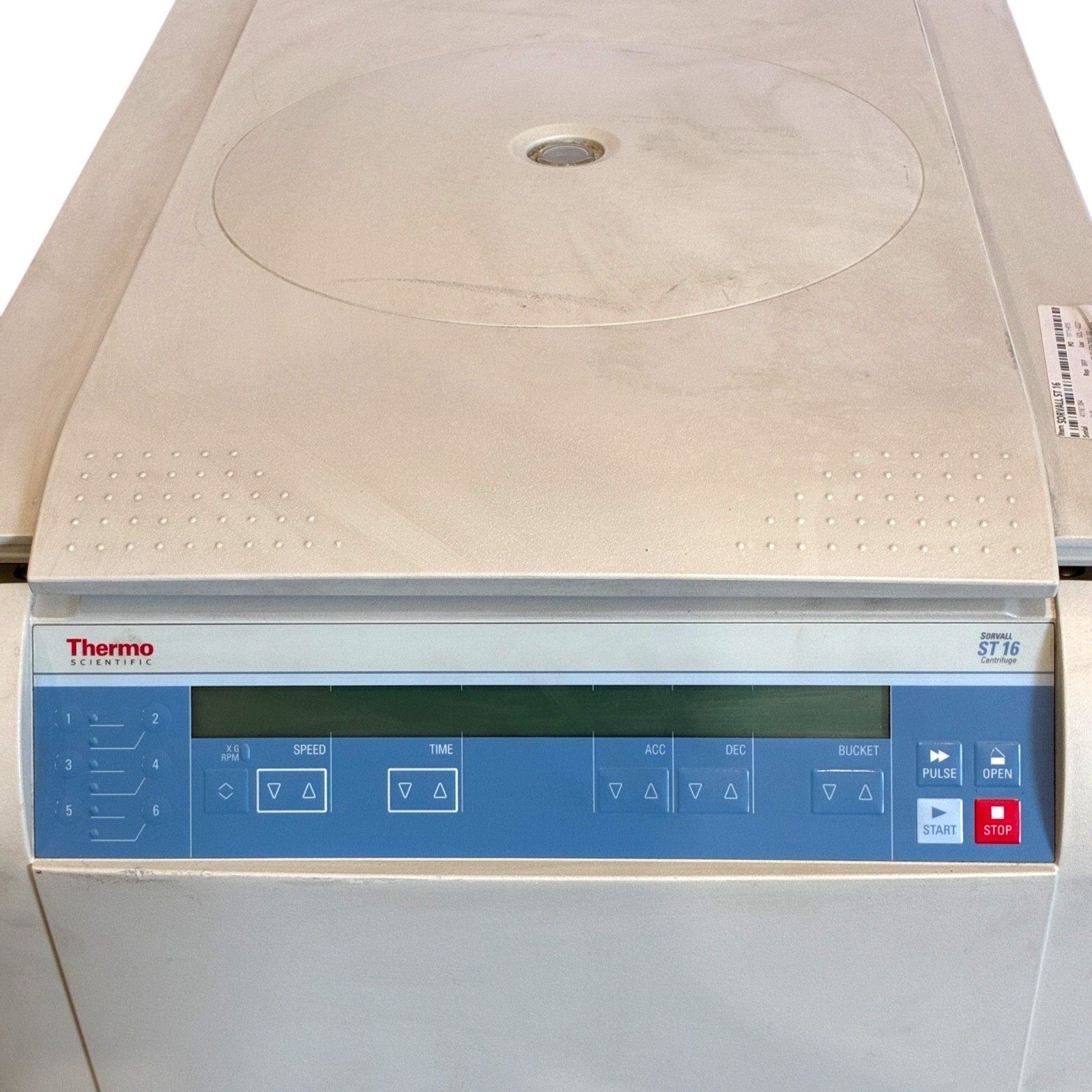 Thermo Scientific Sorvall ST 16 Benchtop Centrifuge w/ 75003629 Rotor & Buckets