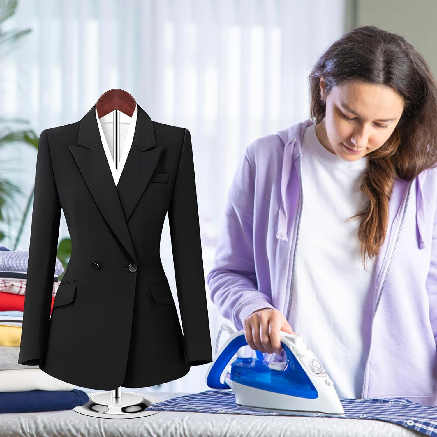 T Shirt Display Stand for Vendors, Adjustable Dress Form Mannequin Torso, Portab