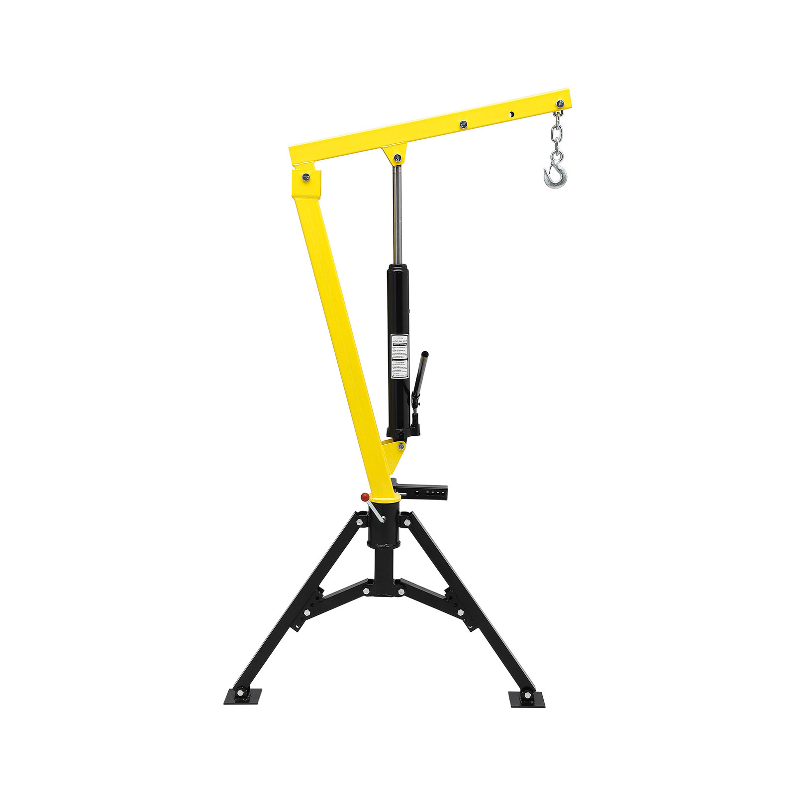 Garvee 1000Lbs Hydraulic Pickup Crane Adjustable Boom 12V Winch 360° Rotation