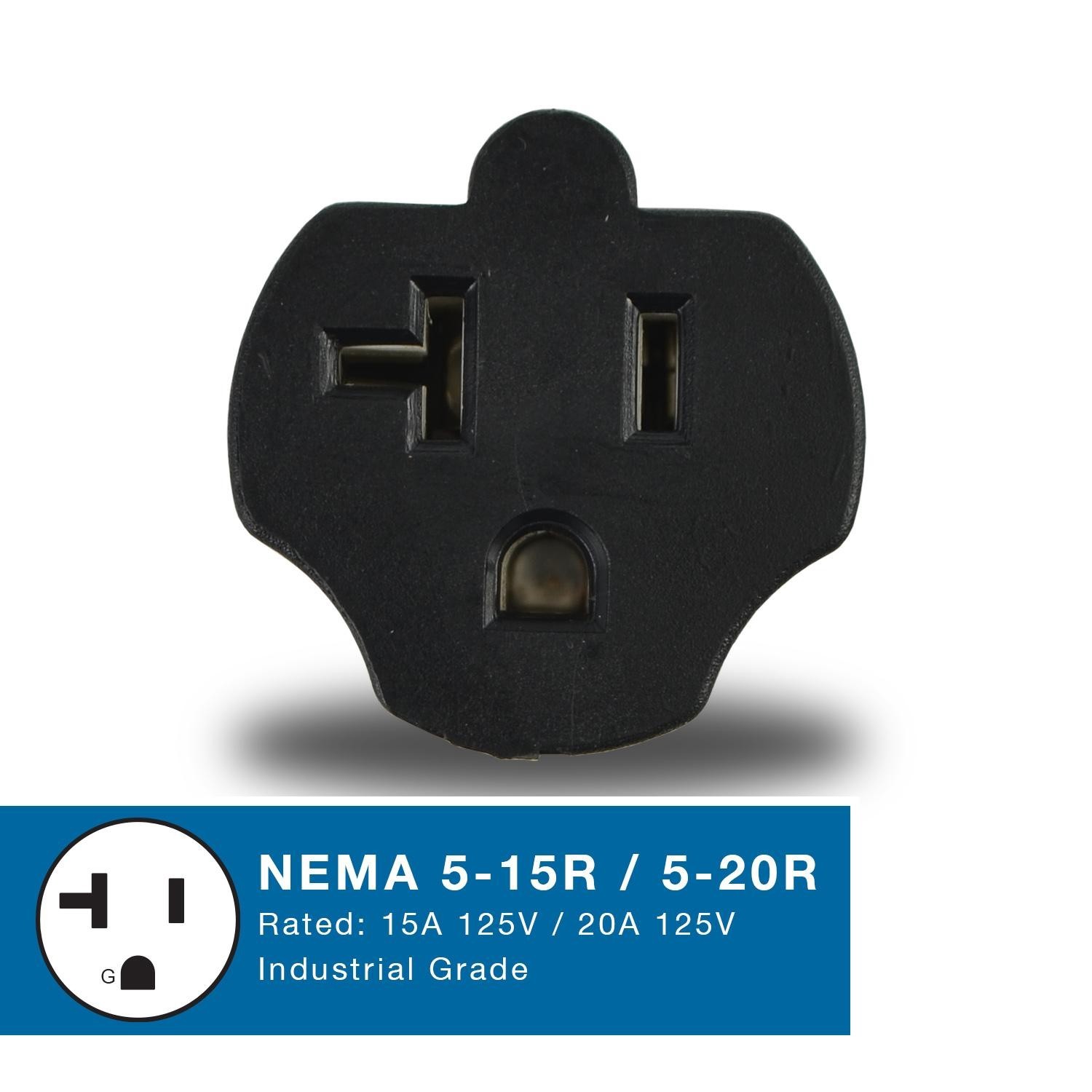 Conntek Plug Adapter NEMA L5-30P to 5-15/20R 30Amp 125V to 15/20Amp 125V