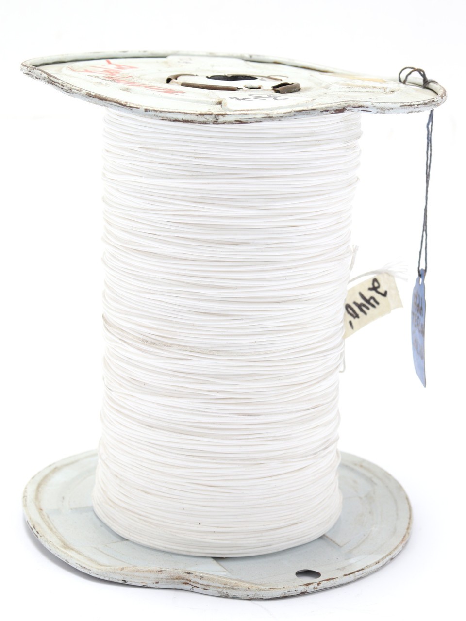 22AWG Solid Conductor Silver Plated Copper, PTFE Insulated Wire, White, 100ft