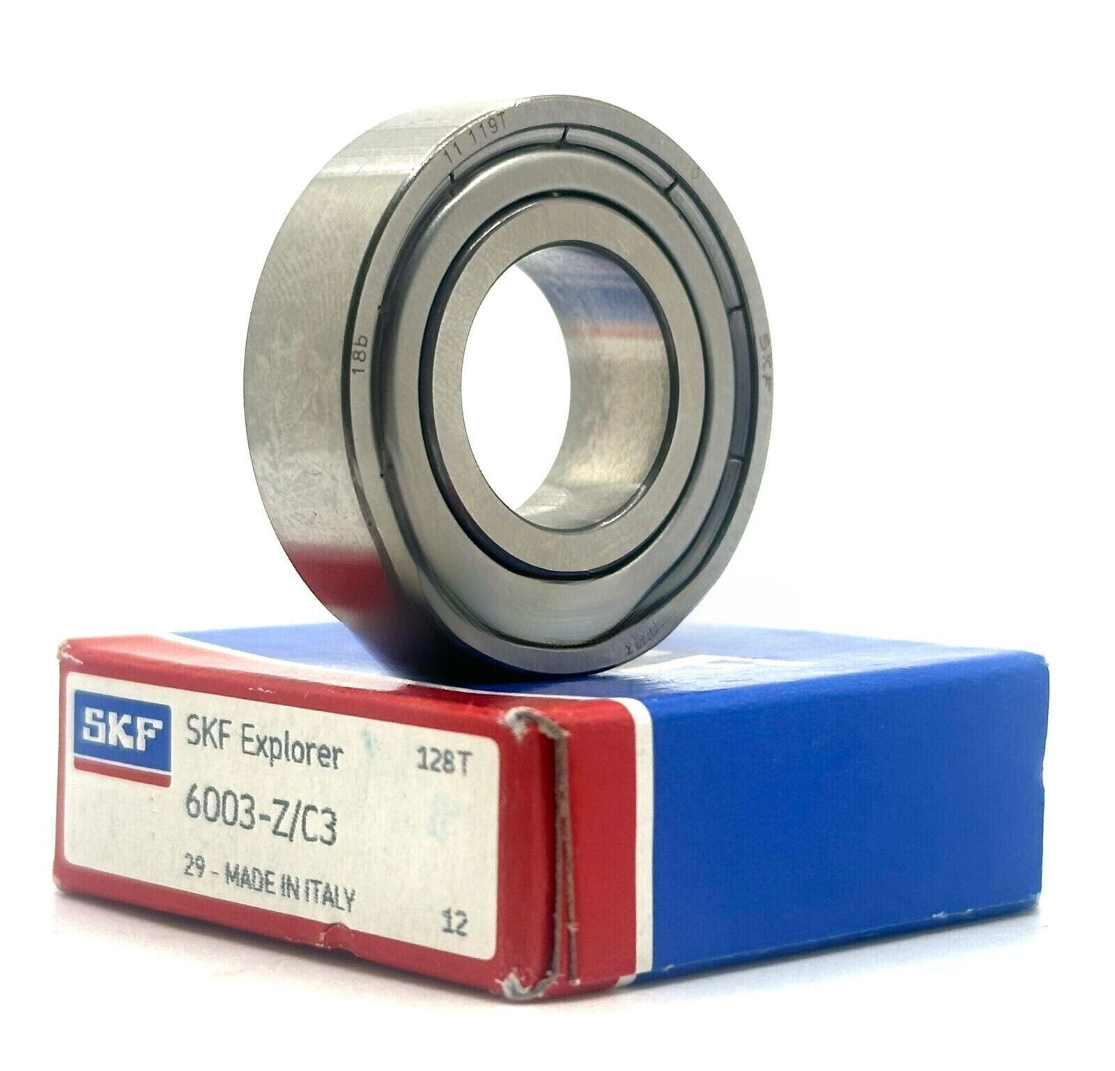 NEW SKF 6003 Z C3 BALL BEARING, METAL SHIELDED 17x35x10mm